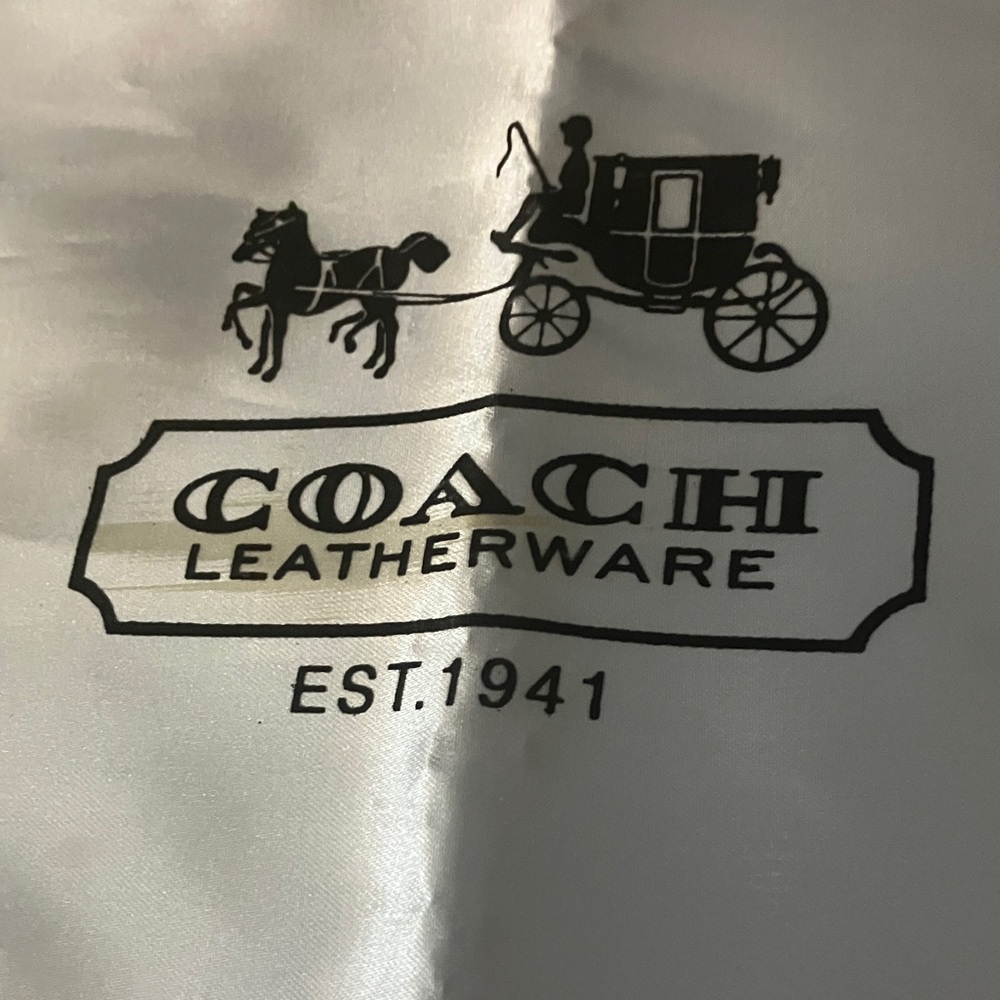 Coach Leatherware Satin Dust Bag with Horse and Carriage Logo 12 x 12 - Picture 2 of 5